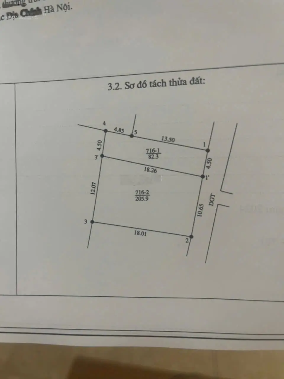 Bán gấp 82m đất phương đình đan phượng,đường thông thoáng,ôtô đỗ cửa. diện tích 82m mặt tiền 4,5m