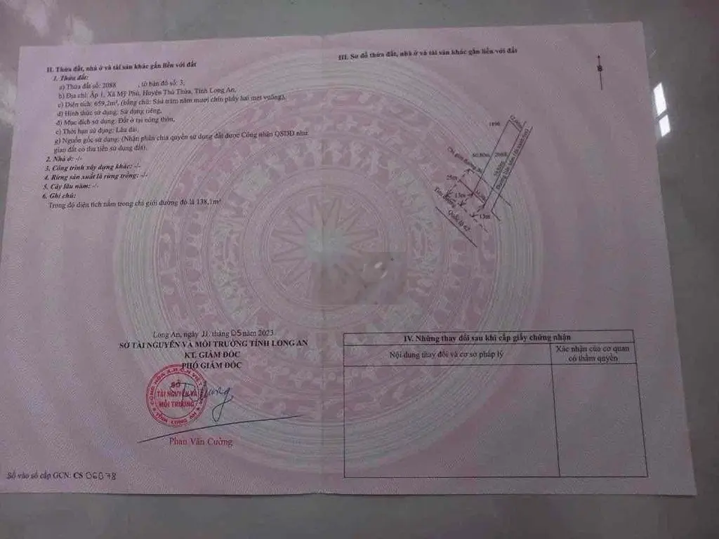Bán Đất Mặt Tiền Quốc Lộ 62 Thích Hợp Làm Kho Bãi Kinh Doanh