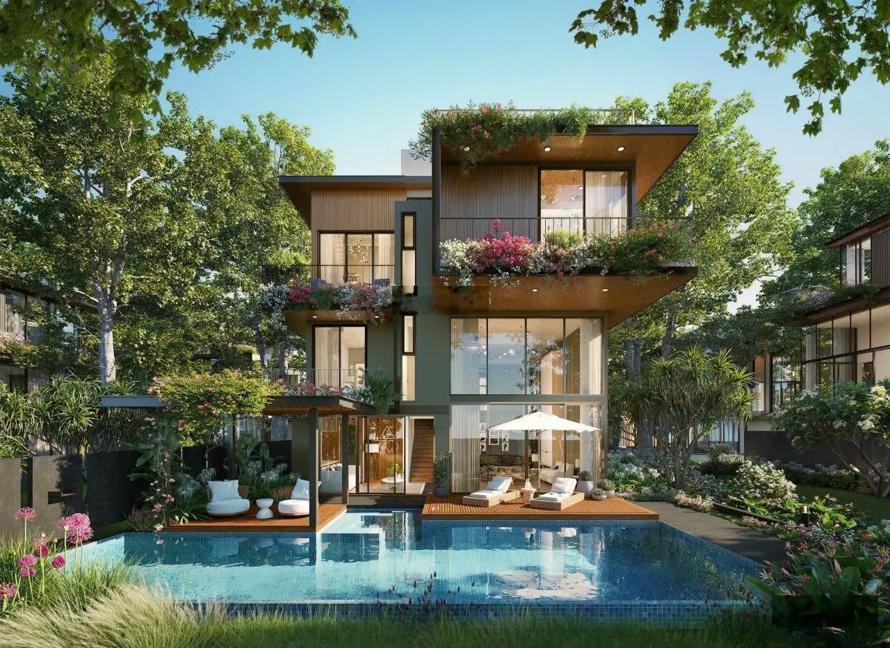Dinh thự mặt sông 330m2 tại Eco Village Saigon giá 41,7 tỷ LH: 0963 552 ***