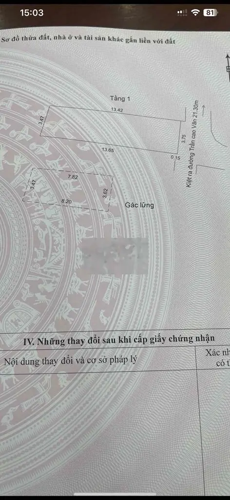 Bán nhà cấp 4 kiệt Trần Cao Vân