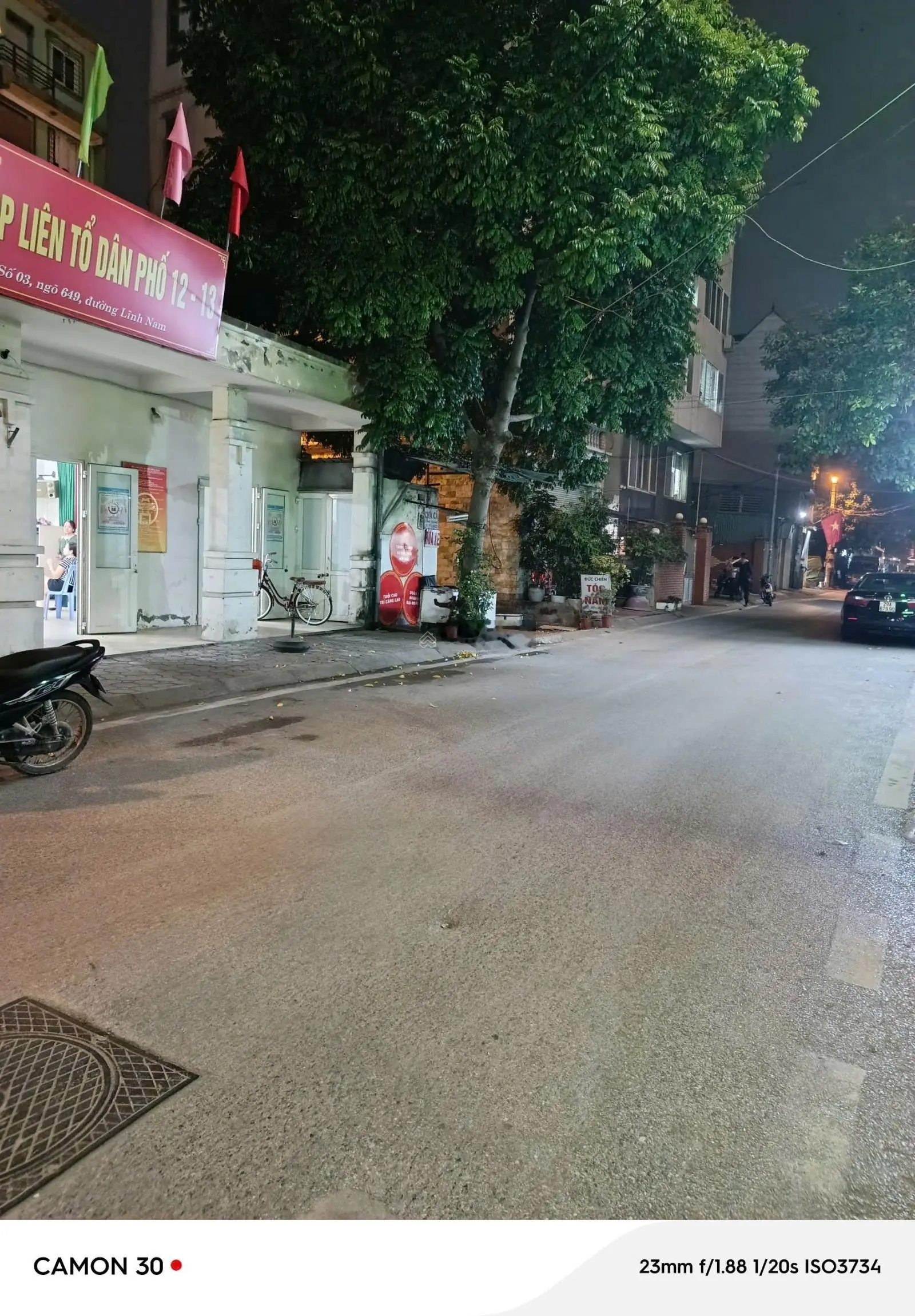 Bán nhà Lĩnh Nam 78m ,mặt tiền 4,5m ,9,8 tỷ,sđcc, hai mặt ngõ ôtô vào nhà, vài bước ra phố Lĩnh Nam