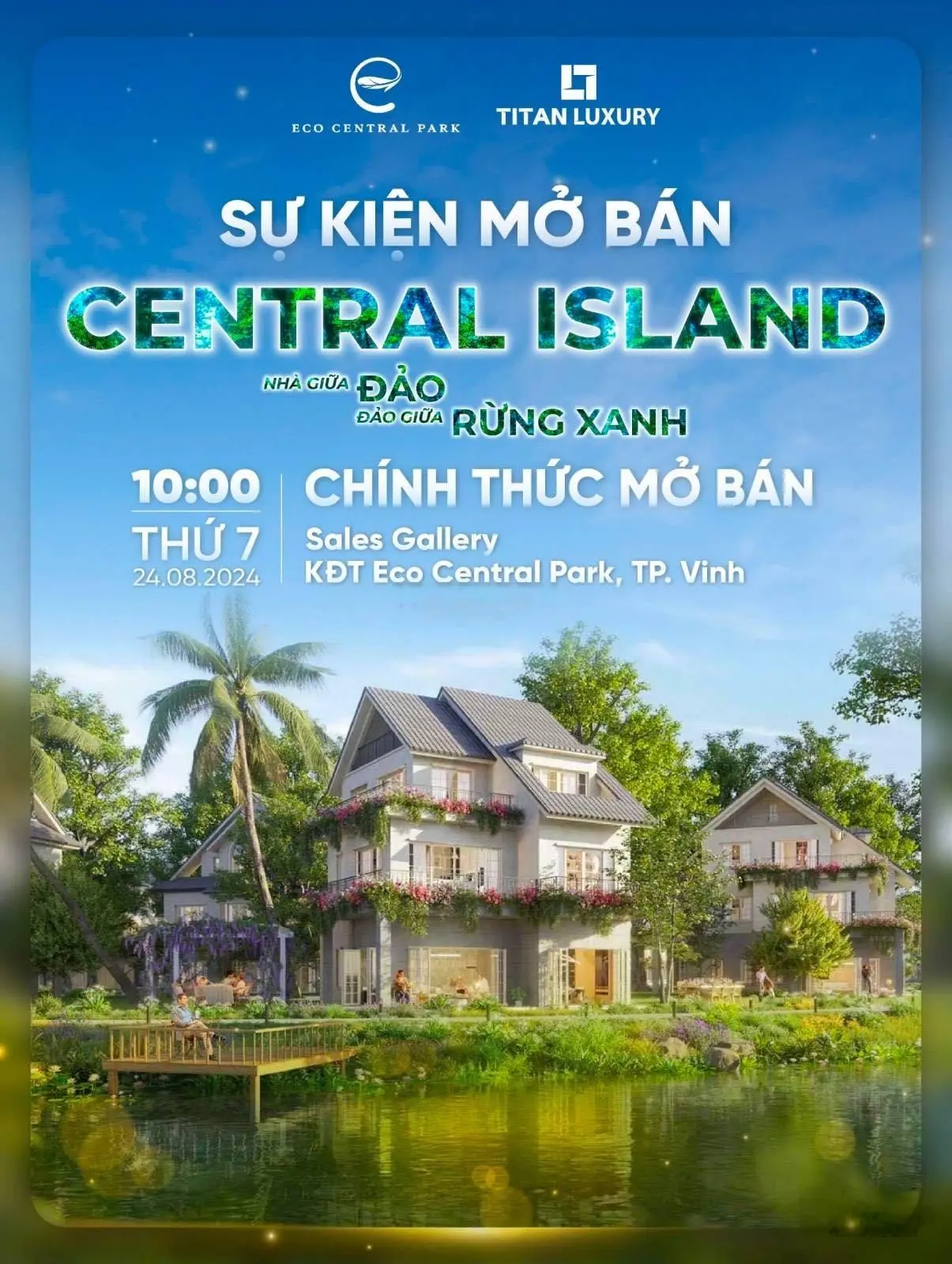 Lý do nên sở hữu biệt thự đảo tại Eco Central Park Vinh?