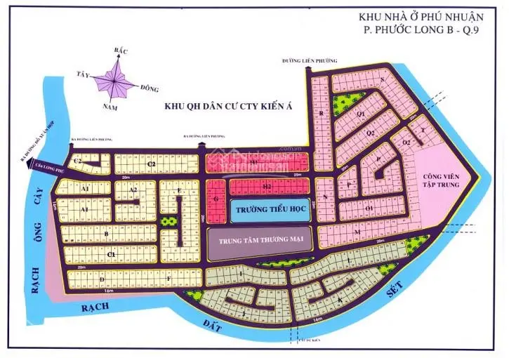Bán đất KDC Phú Nhuận - DT: 270m2 400m2 giá rẻ: 65tr/m2 Sổ hồng - đối Diện Global City