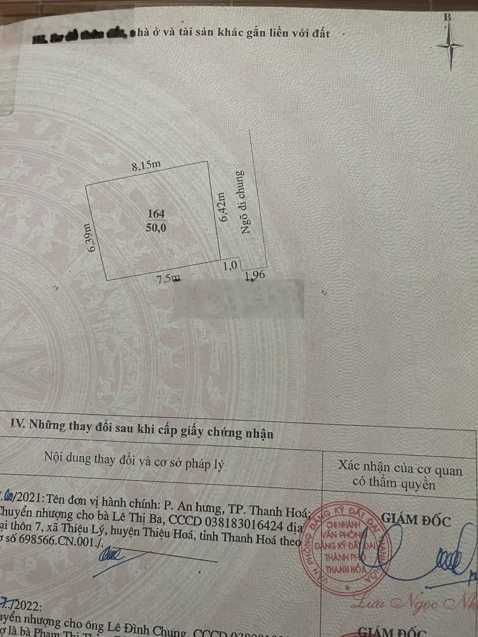 Bán đất chính chủ phường An Hưng, TP Thanh Hoá