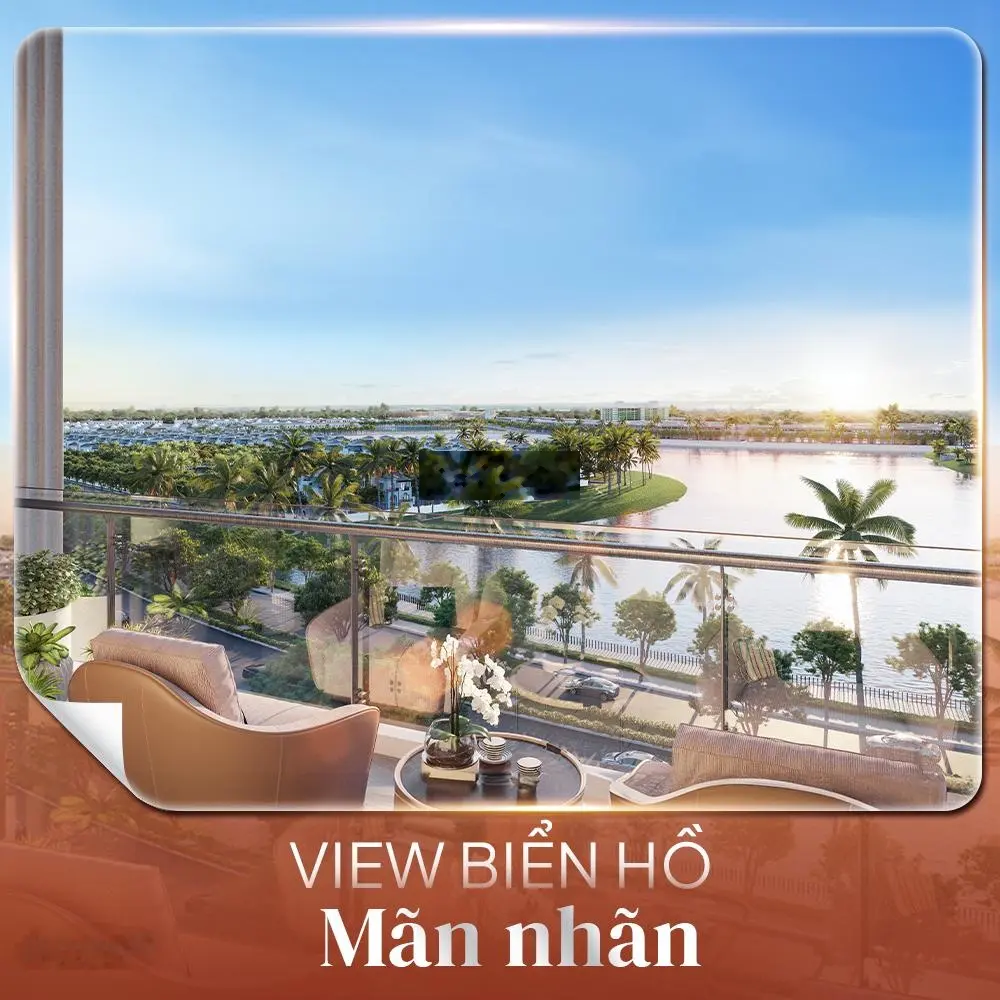 Bán căn hộ 2PN2VS phân khu Hawaii, tầng đẹp, bàn giao NT cao cấp, view sông, biệt thự Ngọc Trai