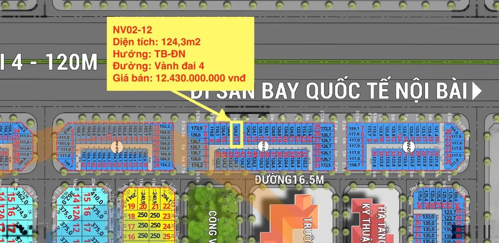Bán nhà biệt thự tại HUD Me Linh Central, 124m2, giá tốt cho doanh nhân
