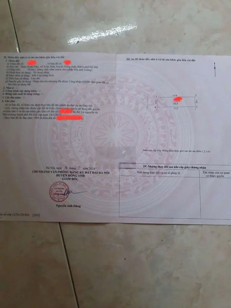 Siêu phẩm lô góc 60m2, MT 4m Thôn Xuân Nộn xã Xuân Nộn.
