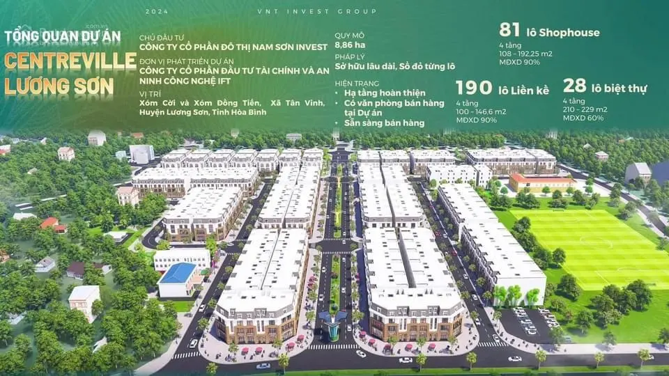 Đất nền thị trấn lương sơn 23 triệu / m2