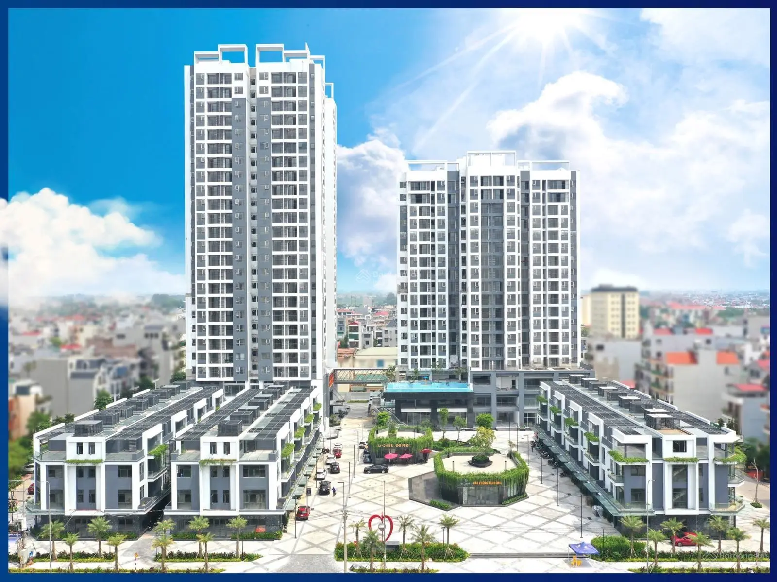 Bán căn hộ sân vườn dự án Diamonhill bắc giang, mặt đường Hoàng Quốc Việt, giá chỉ từ 18,3triệu/m2