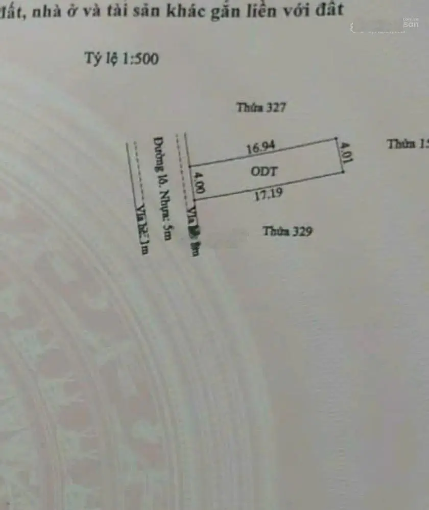 Kẹt tiền bán đất ngay chợ Lái Thiêu chỗ đường Ngô Quyền DT 68m (4x17) Đường 5m xe hơi
