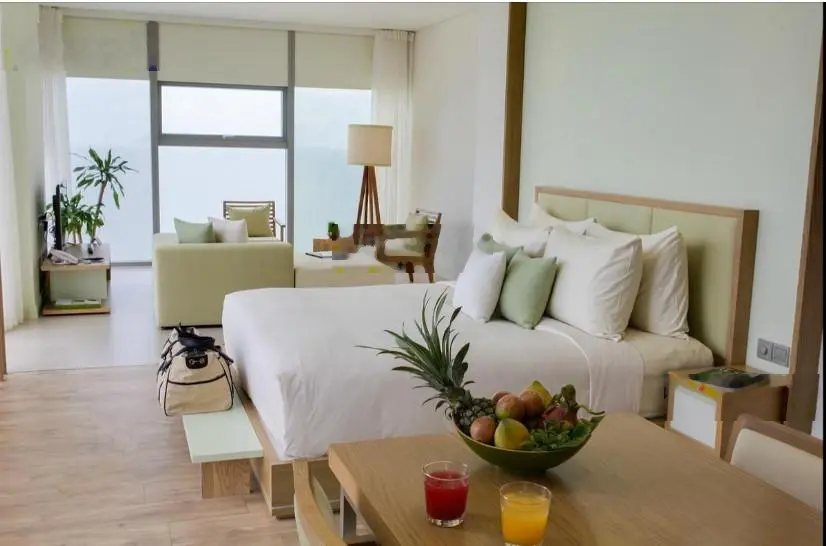 Giá sụp hầm! Căn Fusion Suites 1PN tầng cao ngay mặt biển Mỹ Khê Đà Nẵng full nội thất, sổ hồng sẵn