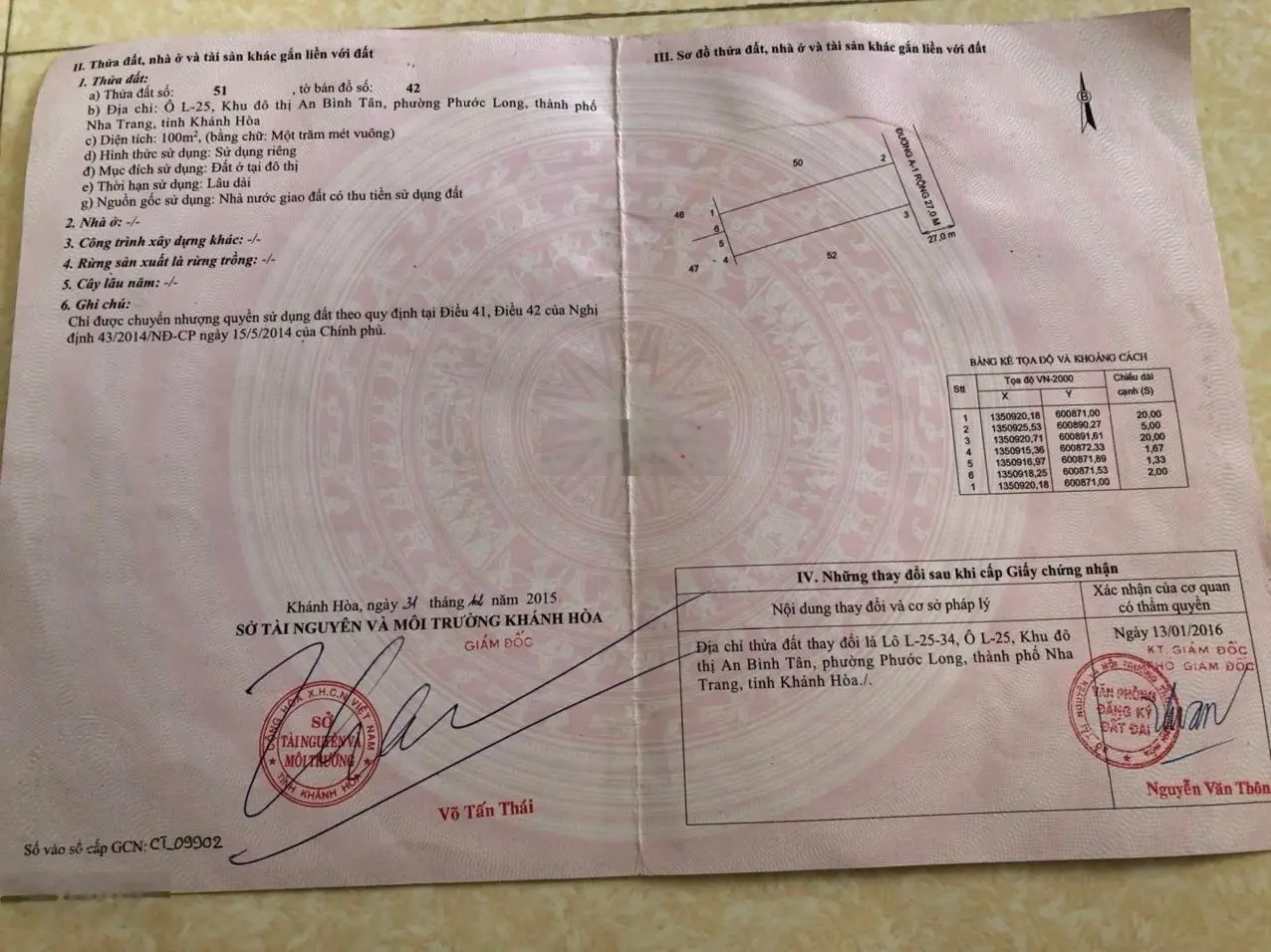 Cần bán gấp mặt tiền A1 khu đô thị An Bình Tân, Phước Long, mặt tiền đường nhựa 27m