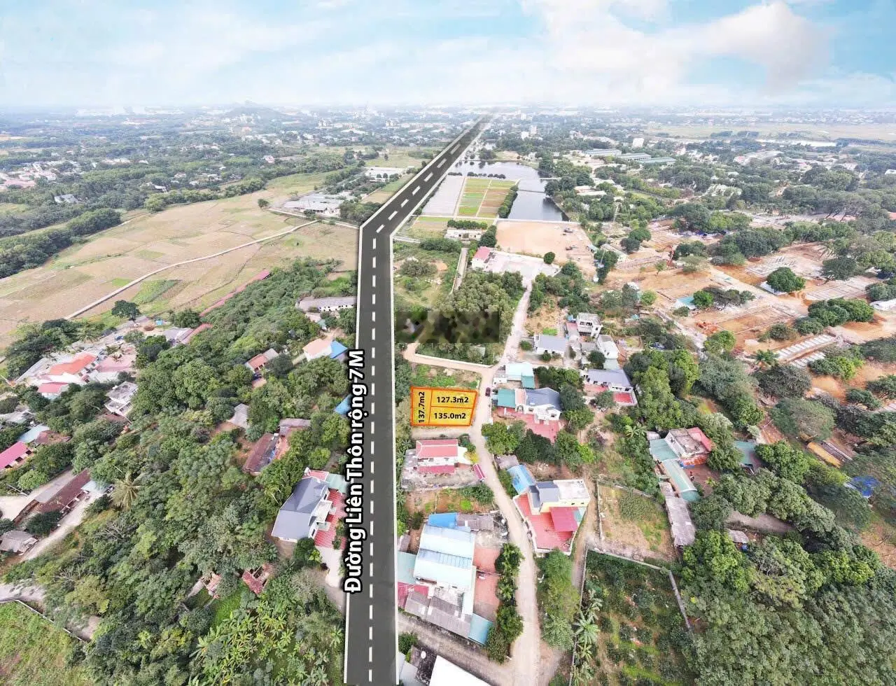 Bán đất đường Phú Mãn, Quốc Oai, Hà Nội - 137.3m2, giá 15 triệu/m2