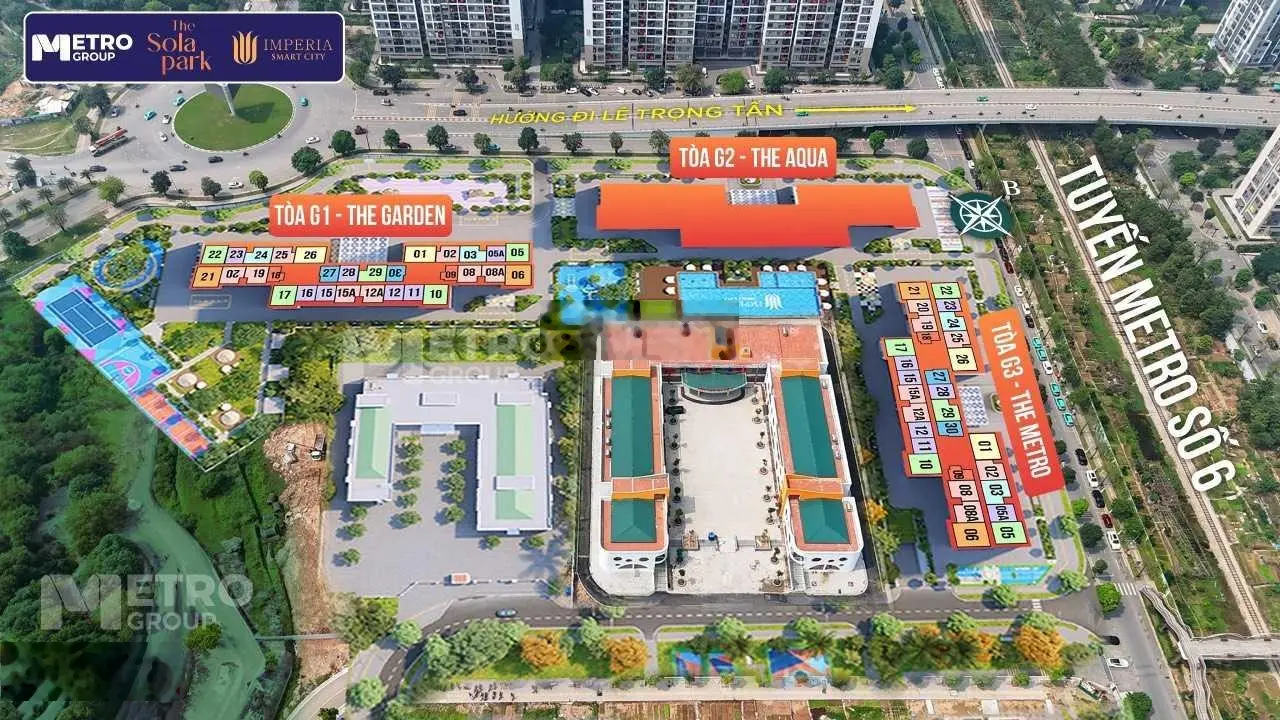 2PN The Sola Park đóng tiền trong 3 năm 1,46 tỷ or 0% lãi gốc 3 năm chỉ 490tr. 0đ phí dịch vụ 2 năm