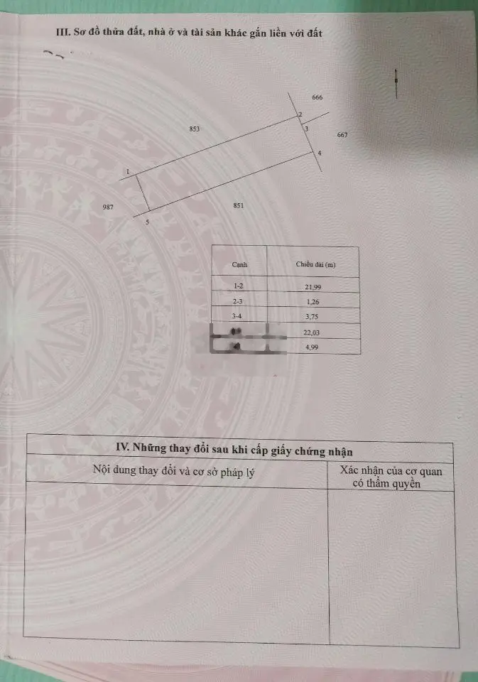 ĐẤT ĐÔ THỊ SỔ ĐỎ, 137m2, Khóm 8, P. 7, TP. Trà Vinh