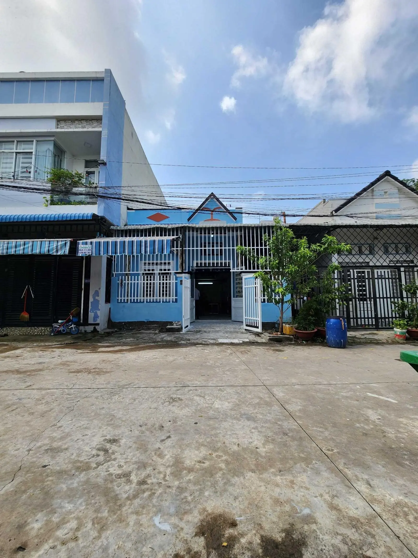 2ty080 rẻ 84m2 (6,45x13,5m) bán nhà gần GX Bà Trà, Ngã Tư Bình Chuẩn, nhà cấp 4 sân rộng 3phòng ngủ