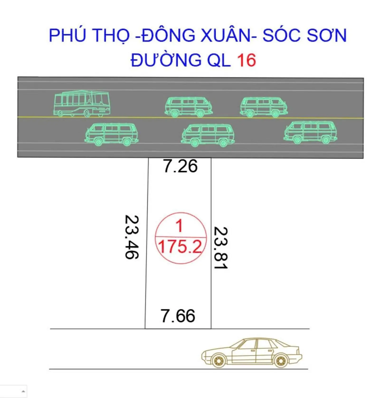 Bán đất giá chỉ 50 triệu/m² tại Đường 16, Sóc Sơn, Hà Nội