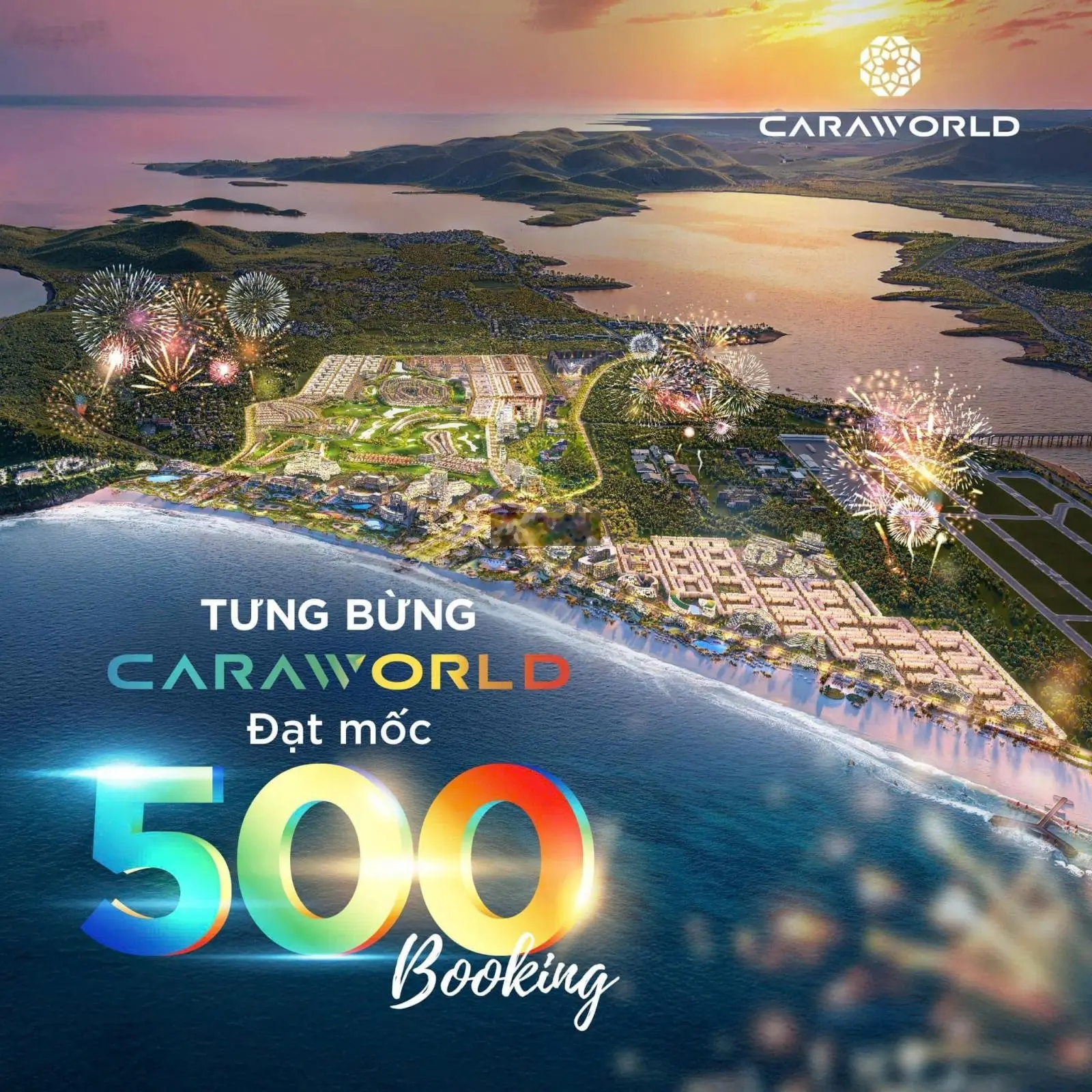 Chính thức nhận booking có hoàn lại dự án Caraword Cam Ranh, đất mặt tiền biển, sân bay, sổ hồng