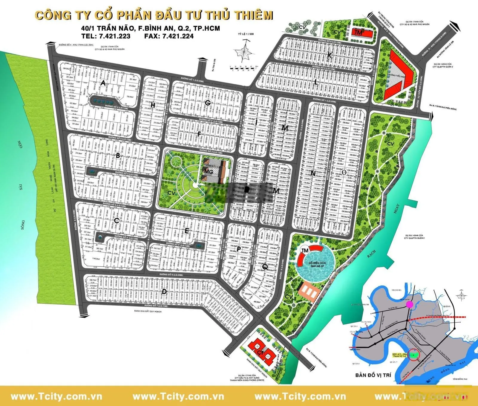 Bán đất 8*23m Thủ Thiêm Villa Thạnh Mỹ Lợi, TP Thủ Đức đường 12m giá đầu tư vị trí đẹp