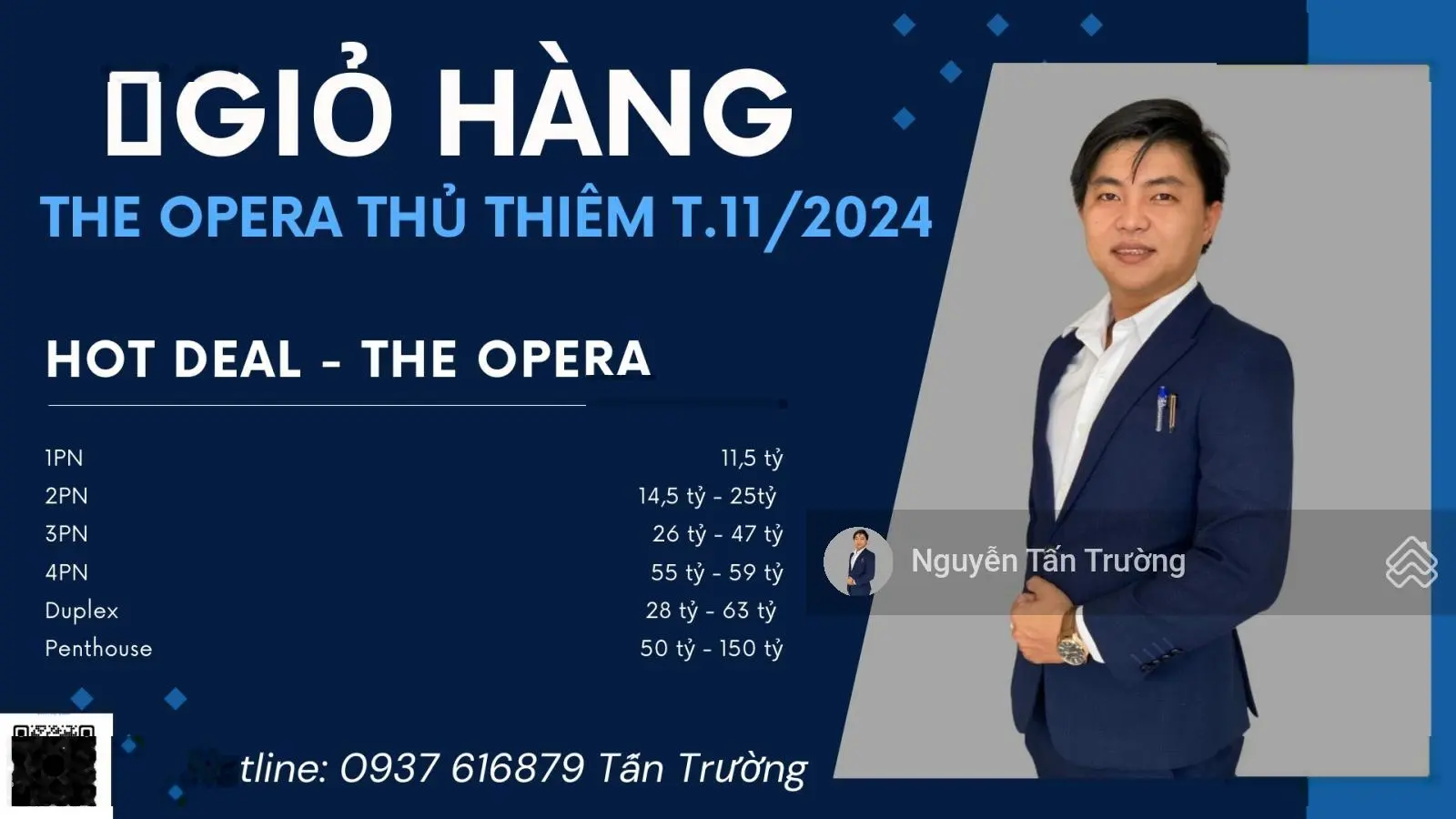 Tấn Trường: Cập nhật giỏ hàng bán và thuê The Opera Thủ Thiêm T11/2024 - Nắm key xem nhà 24/07