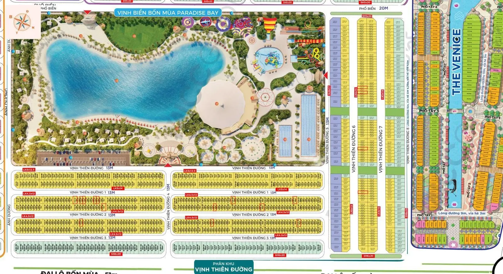 7,5 tỷ mua ngay 54m2 mt 4,5m - vịnh thiên đường - trái tim ocp3, sát cạnh dòng sông venice sầm uất