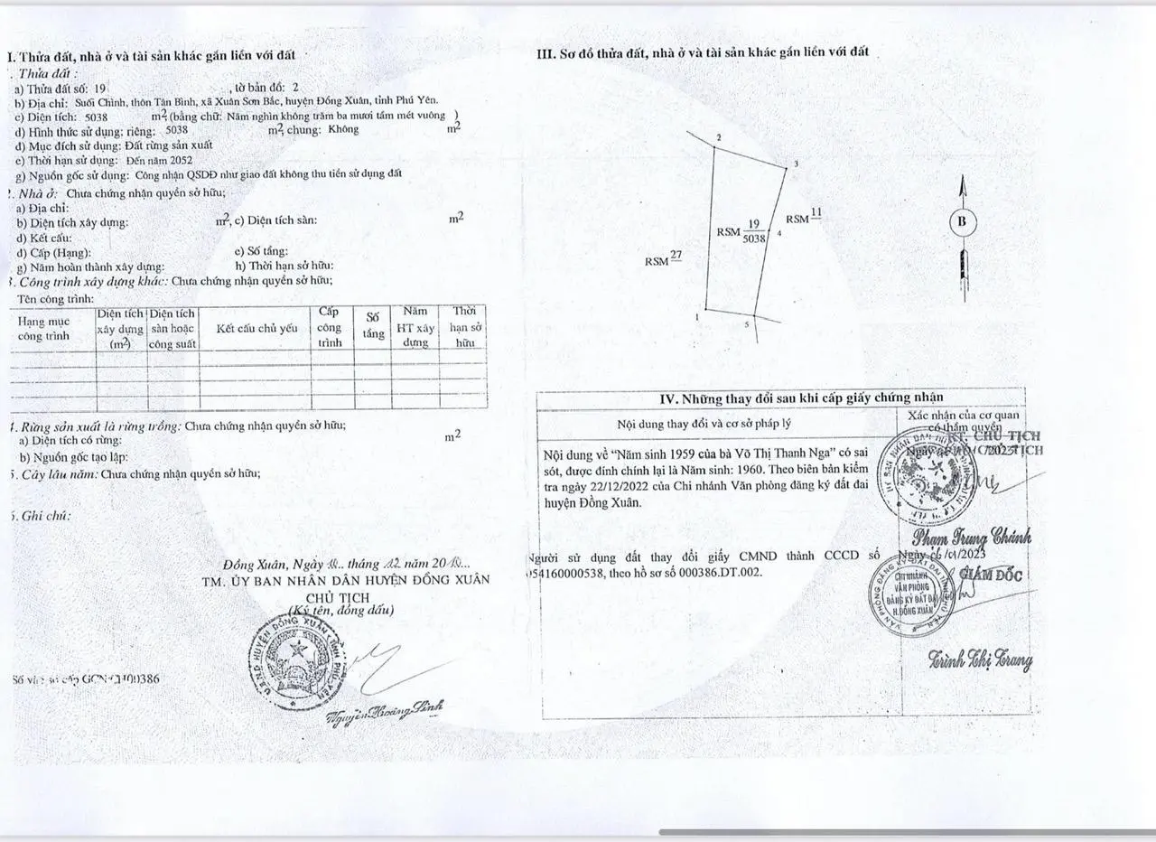 7hec bám suối đá cực đẹp Mục đích : đất RSX Xã Xuân Sơn Bắc, Đồng Xuân, Phú Yên giá 155tr/hec