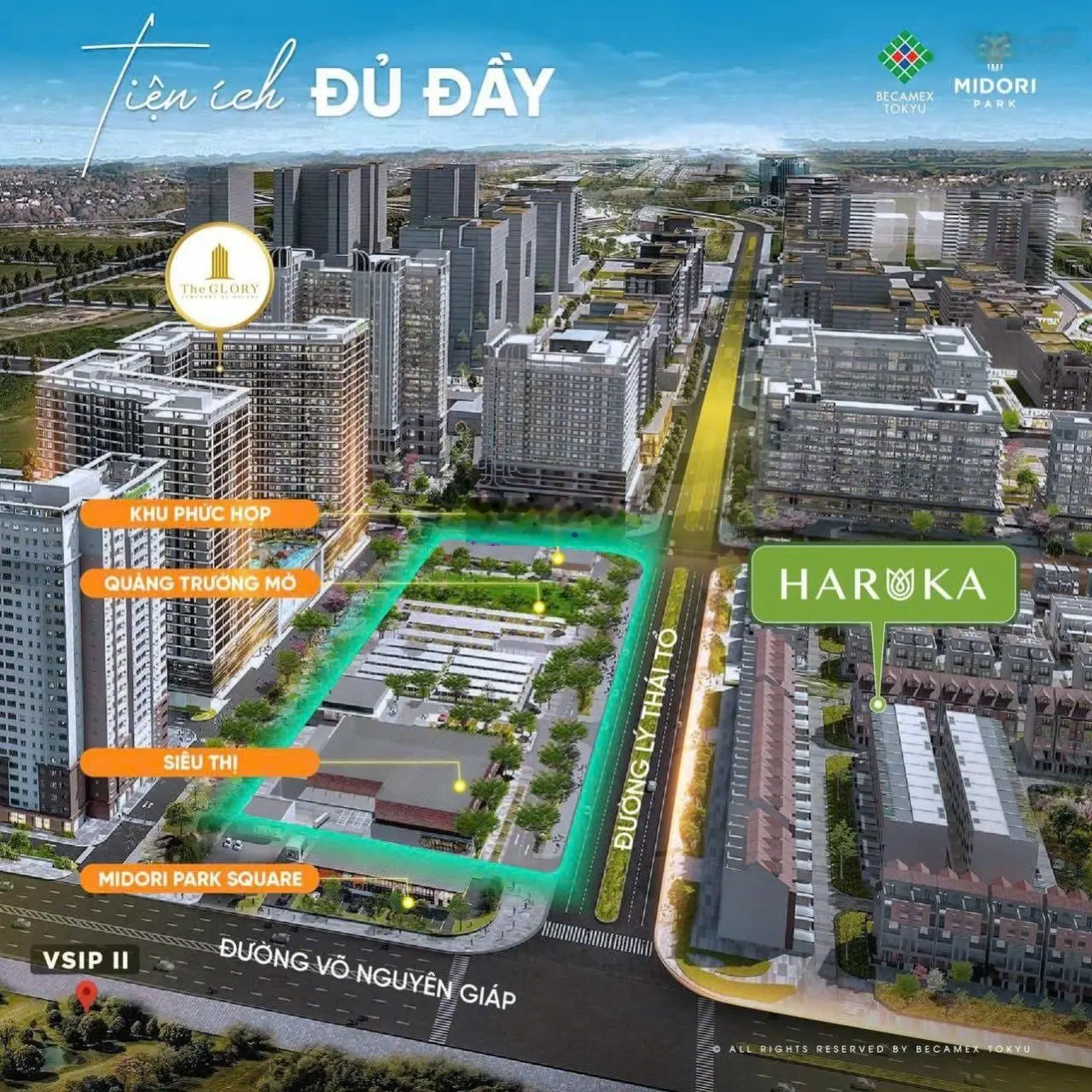 Bán căn hộ Glory 61m2, giá 2 tỷ, đã thanh toán 50%