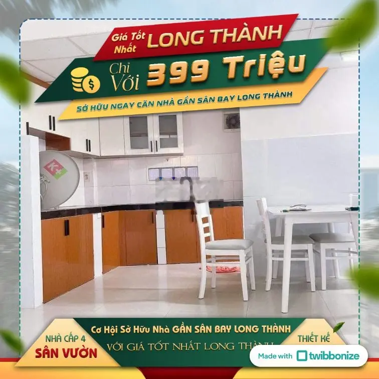Chỉ cần 399 tr sở hữu nhà sổ riêng gần KCN Lộc An - Long Thành