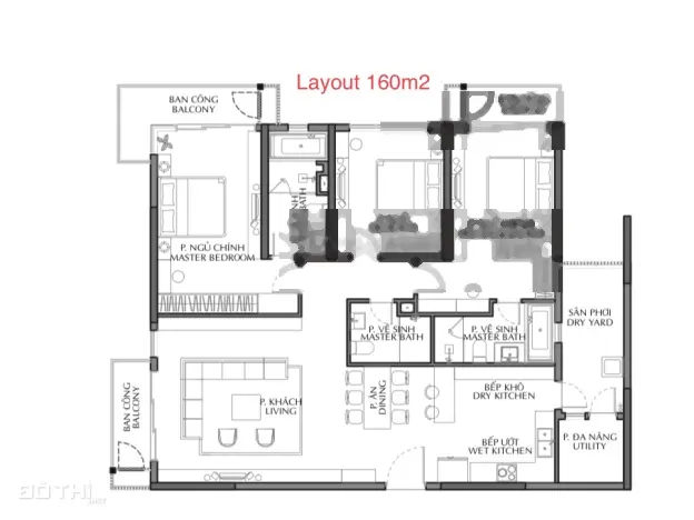 Celadon City-Căn GÓC diện tích lớn nhất Diamond Briliant- 160m2/4PN 3WC,tầng cao,view đẹp giá 7.7tỷ