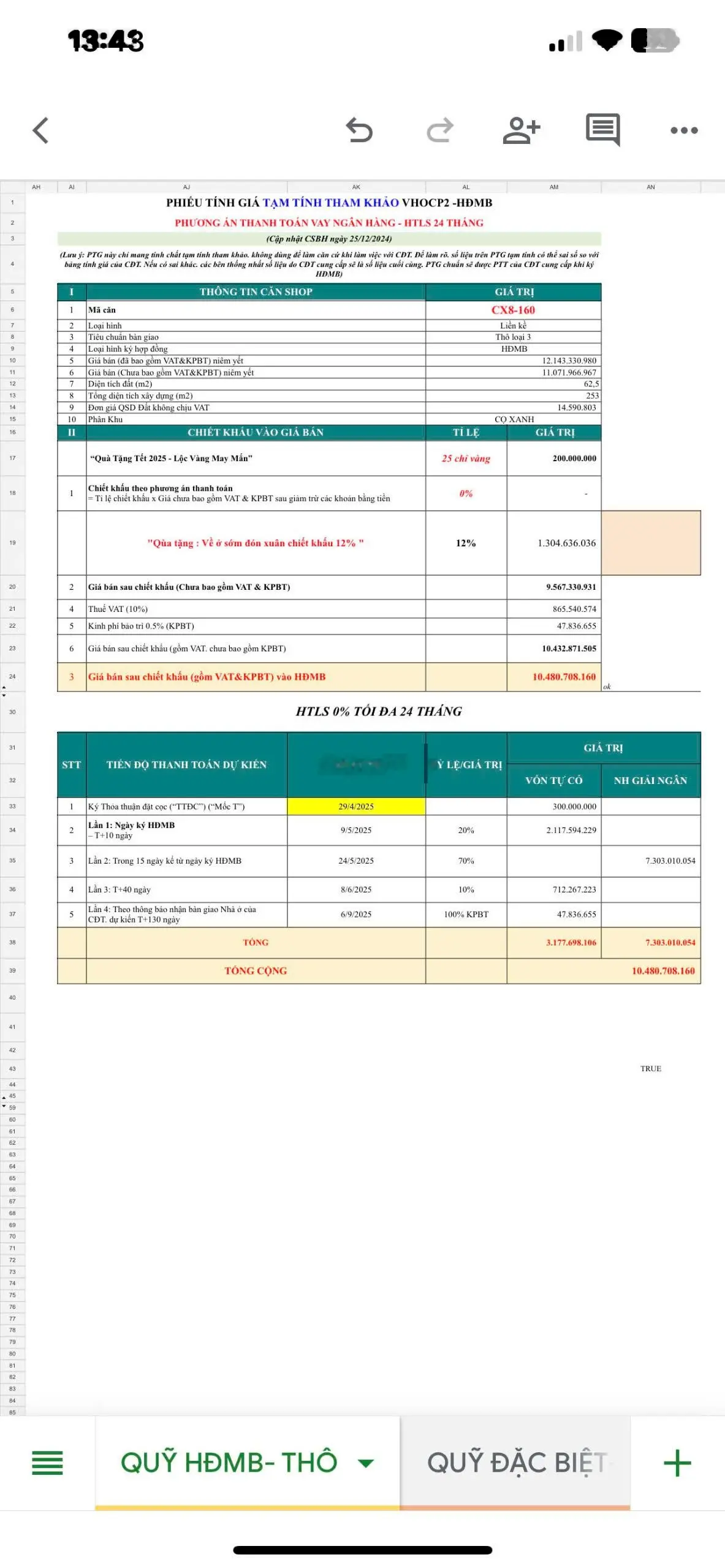 Quỹ 3 căn cọ xanh rẻ nhất ocean park 2 (tặng xe vf3)