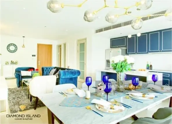 (Đã có sổ hồng) 109m2 bán căn hộ Đảo Kim Cương - 2 phòng ngủ view sông + hồ bơi lớn kề Trung tâm Q1