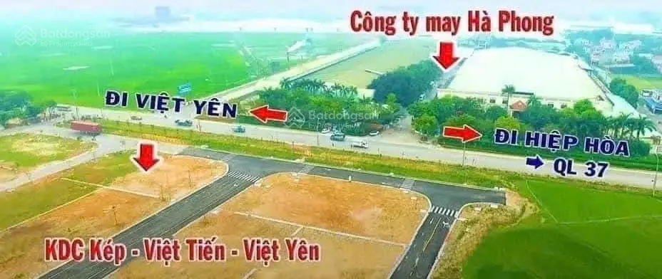 Bán đất nền tại xã Nội Hoàng, Yên Dũng, Bắc Giang giá 1,5 tỷ, diện tích 72m2