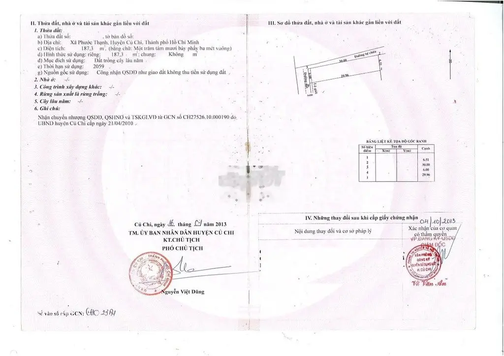 Bán gấp lô đất 177m2 giá 900 triệu đường Võ Văn Điều Phước Thạnh