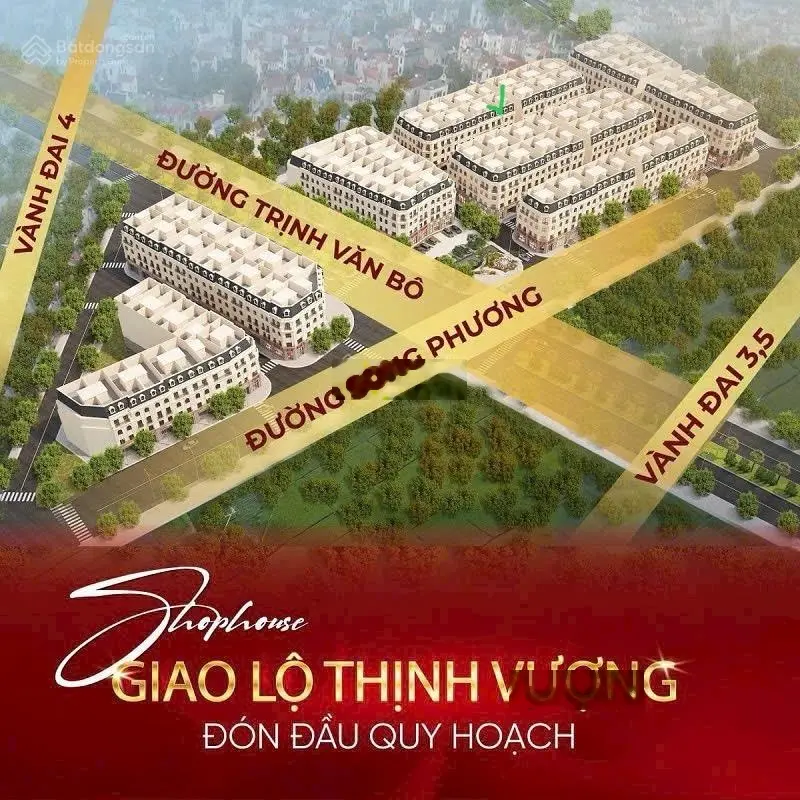 Bán căn shophouse 75m x5 tằng dự án Sơn Đồng, Hoài Đức, HN kinh doanh tốt, sổ đỏ, giá rẻ 0964238296
