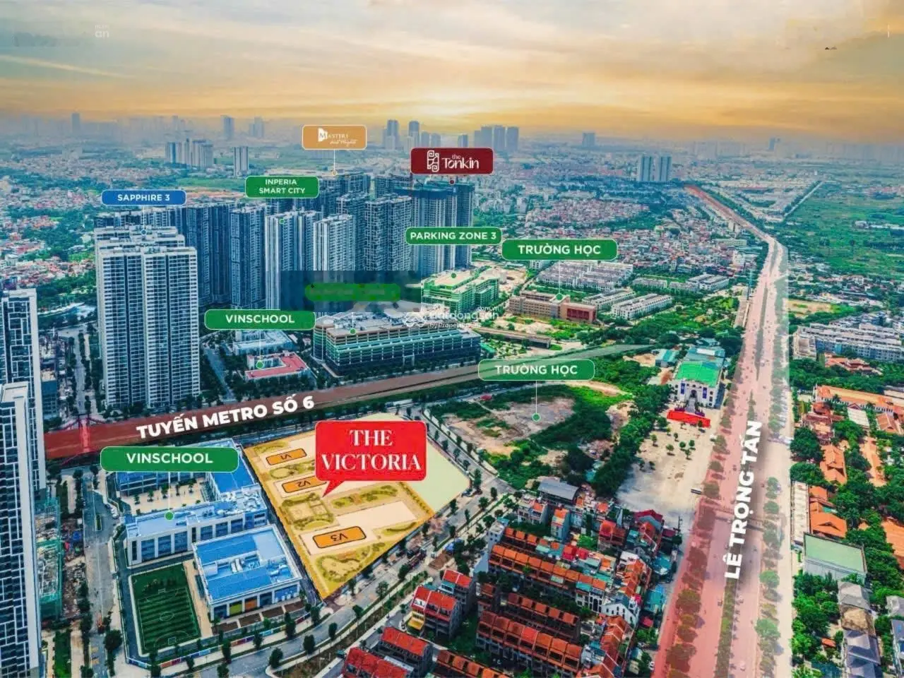 Nhận booking quỹ căn đẹp nhất dự án The Victoria thuộc dự án Vinhomes Smart City
