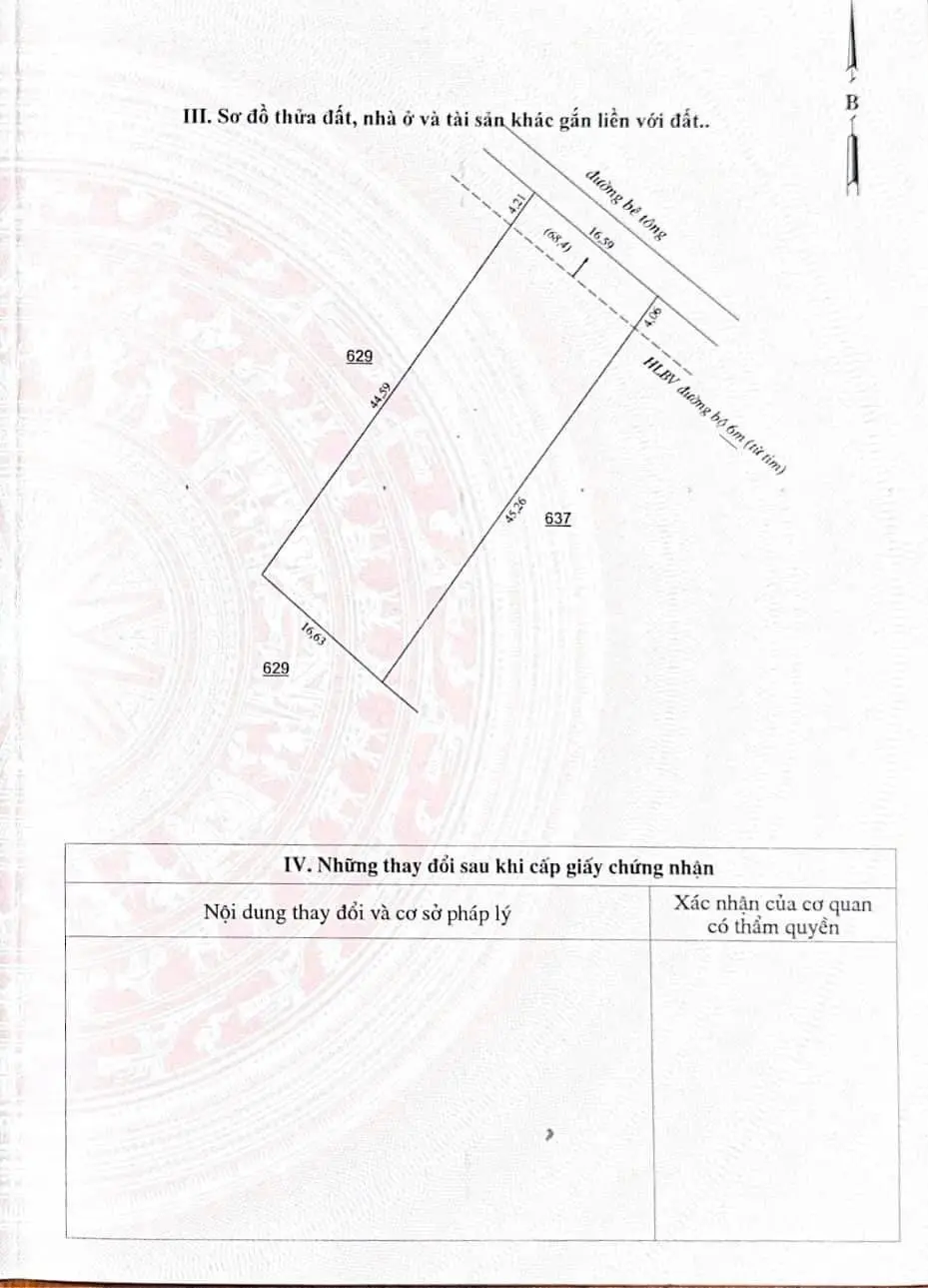 Cần bán đất ngay KCN Minh Hưng - Chơn Thành 16x45m NH (811.7m2) giá 525tr