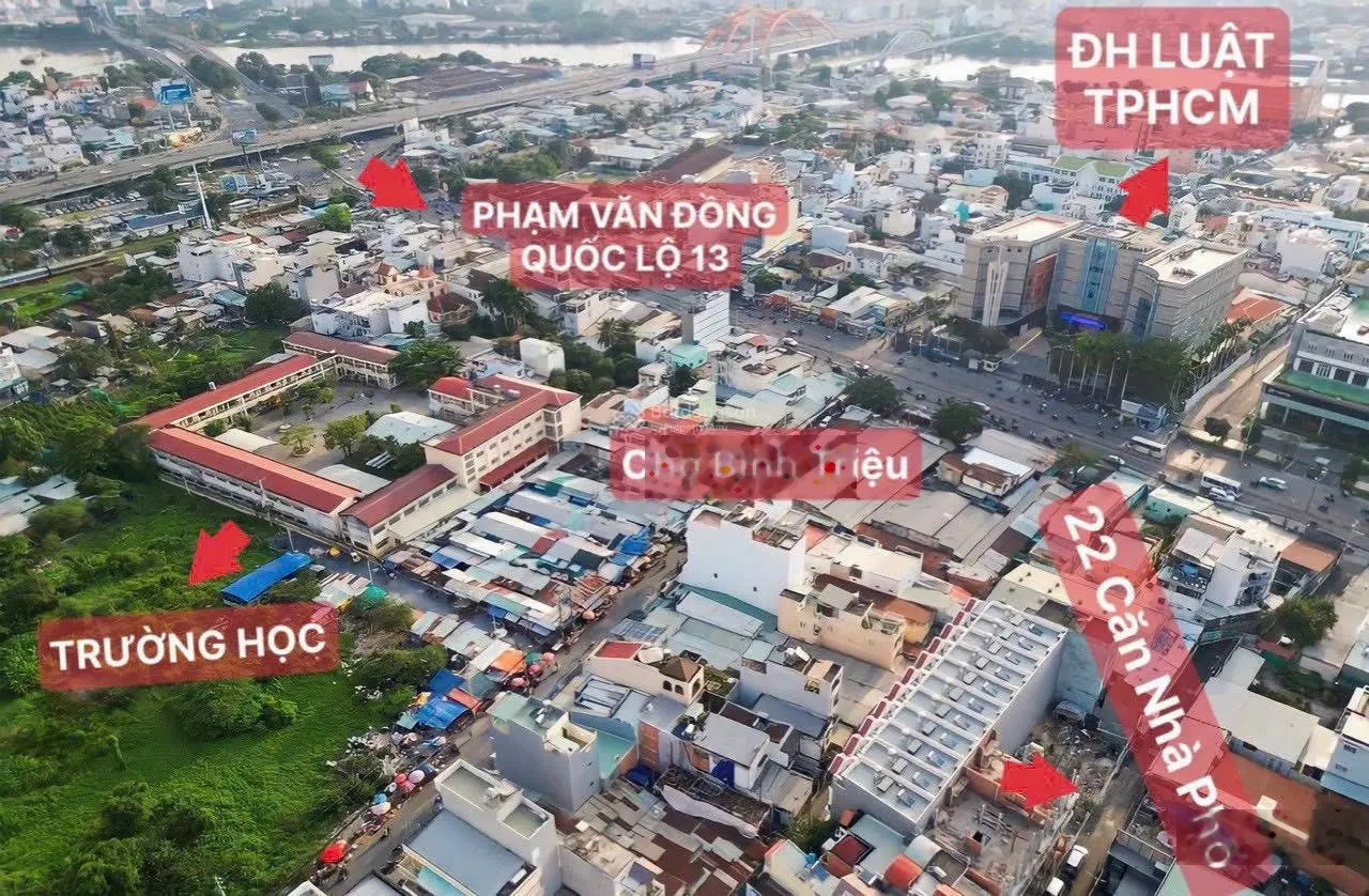 Giảm 1tỷ cần bán nhanh Nhà Phố 3 lầu (SHR ô tô 7 chỗ vào nhà) trục Quốc Lộ 13 - Ngã 4 Bình Triệu