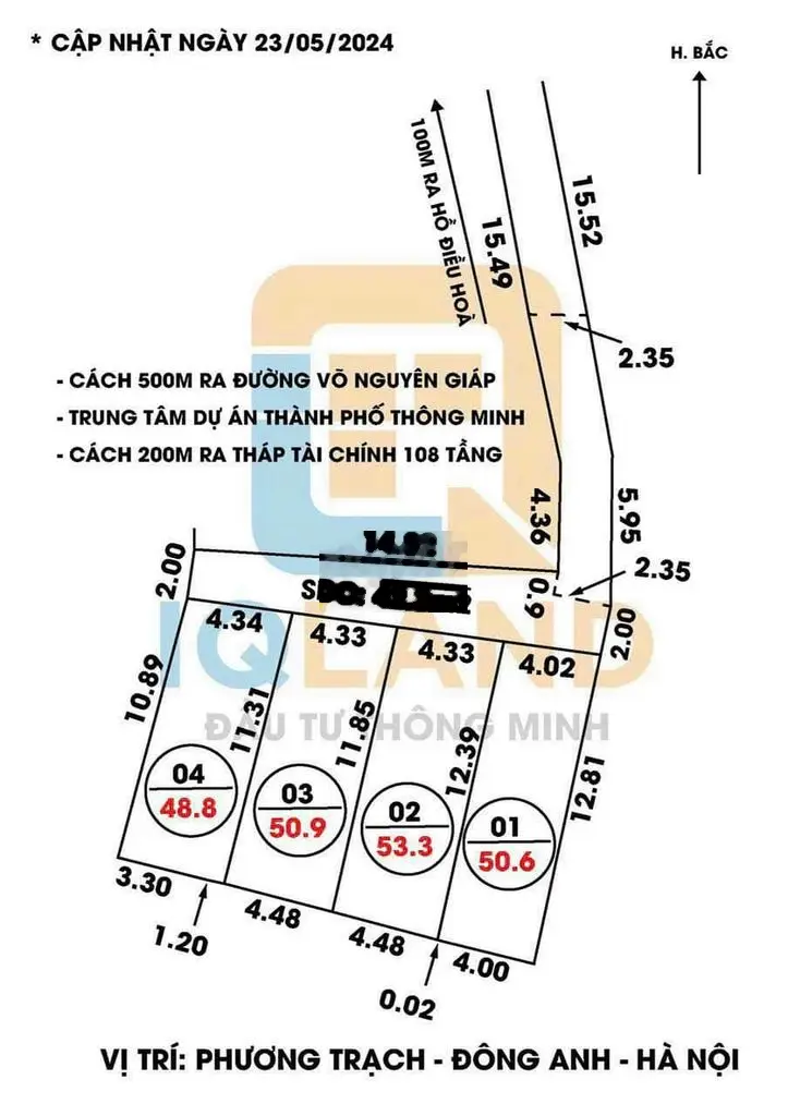 Bán đất F0 phân lô Phương Trạch, Vĩnh Ngọc, Đông Anh