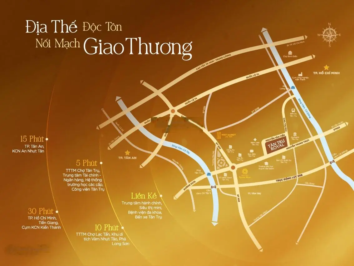 Shophouse Tân Trụ Royal, một dự án tiếp nối thành công của Tân Trụ Riverside Market