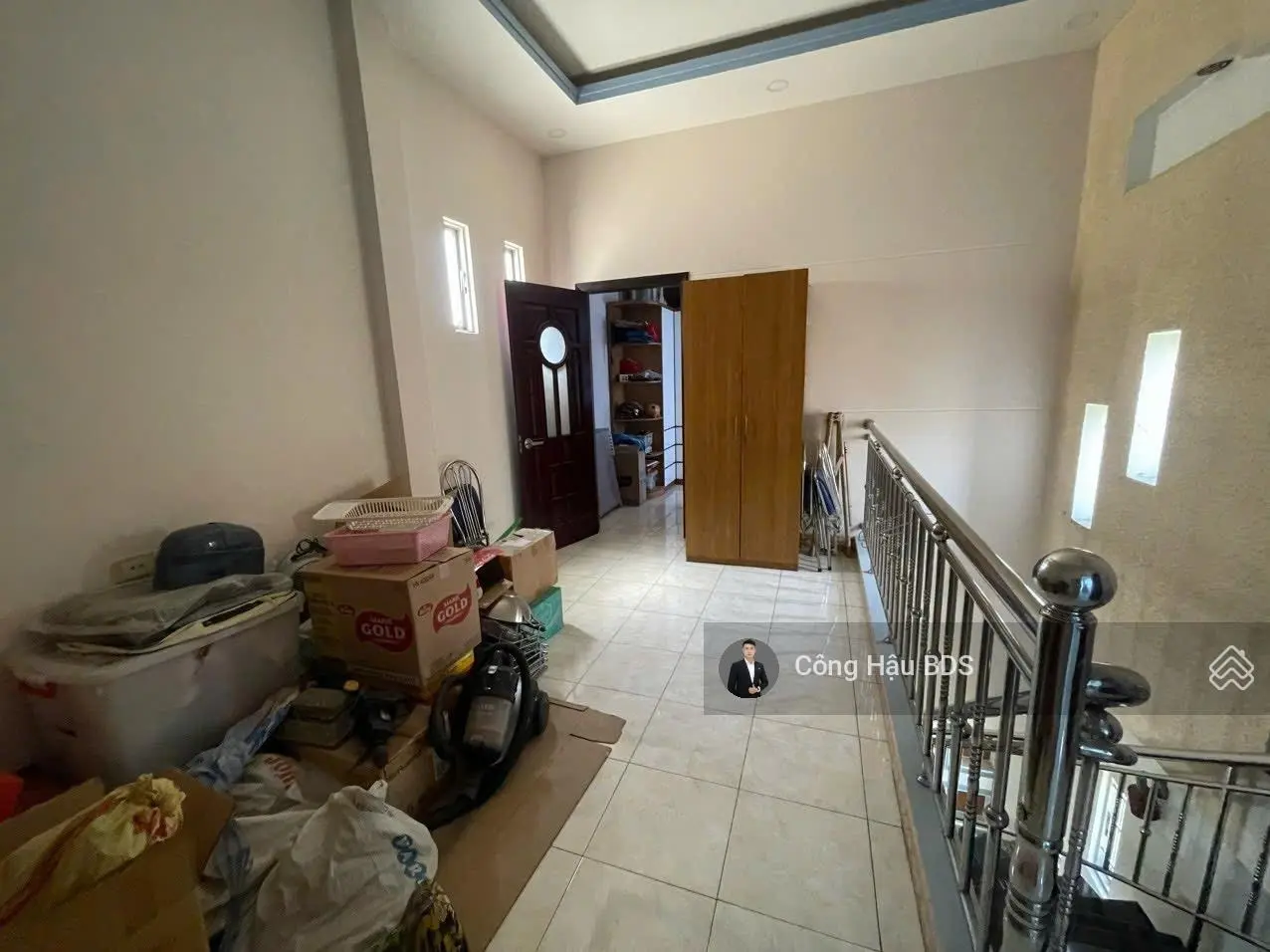 Nhà Lầu Trệt- Sổ Hoàn Công. DT: 106M2. (4x 26.5M). Đường nhựa 5M Thông. Cách QL 1K chỉ 100M.