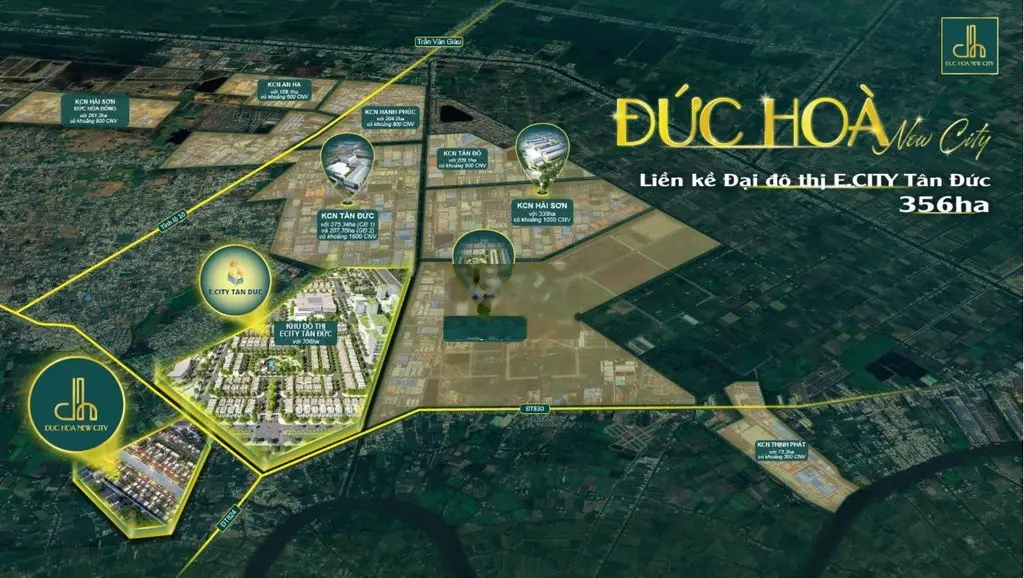 BÁN ĐẤT NỀN TẬNG CĂN HỘ. Có SHR- Cạnh thị trấn Đức Hòa- GIÁ 1Tỷ799