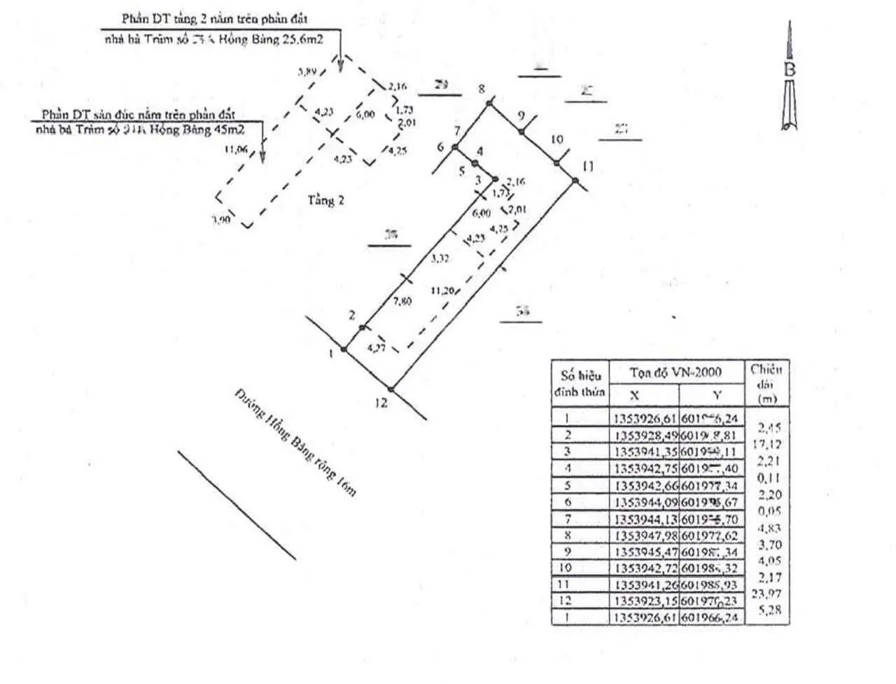 Mặt tiền kinh doanh khu bàn cờ đường Hồng Bàng - Phường Tân Lập giá sốc chỉ 135tr/m2