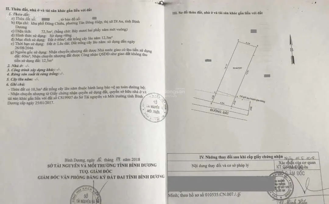 3ty3, nhà gần ngã 3 Ông Xã bán nhà 1 trệt 1 lầu cách ĐT743B chỉ 50m DT 72,5m2 (4,5x16m) thổ cư 60m2