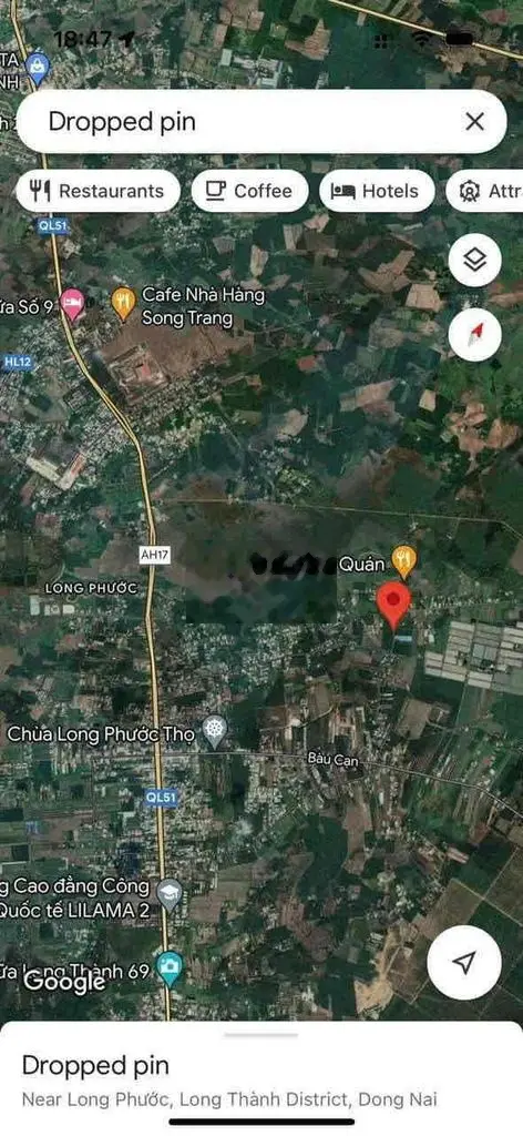 Bán lô đất đường Bàu Cạn 1 sẹc, X.Long Phước, Long Thành, Đồng Nai;