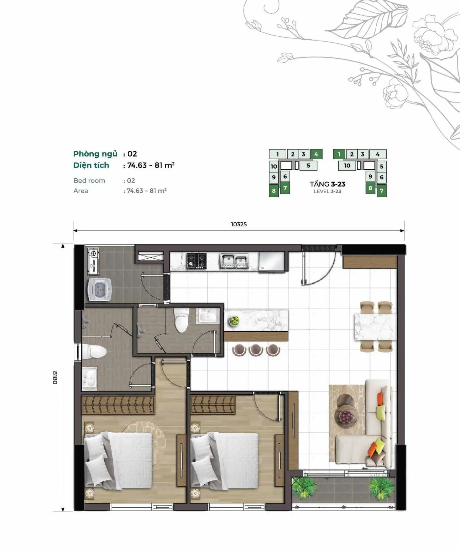 CĐT Phú Long bán căn hộ xanh Essensia Phú Mỹ Hưng MT Nguyễn Hữu Thọ 2PN 73m2 giá 3tỷ5 0888 726 ***