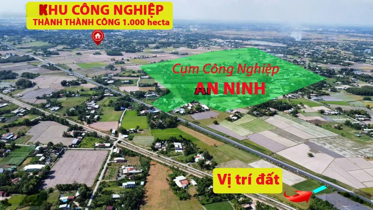 495 m2 đất thổ cư, mặt tiền đường Hồ Chí Minh, Đức Hòa, Long an...giá đầu tư: ngon, bổ, rẻ