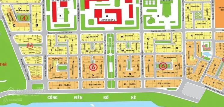 Bán đất nền dự án Huy Hoàng - 2 Mặt tiền - Đường Trương Văn Bang - DT: 160m2 - Giá bán: 550tr/m2