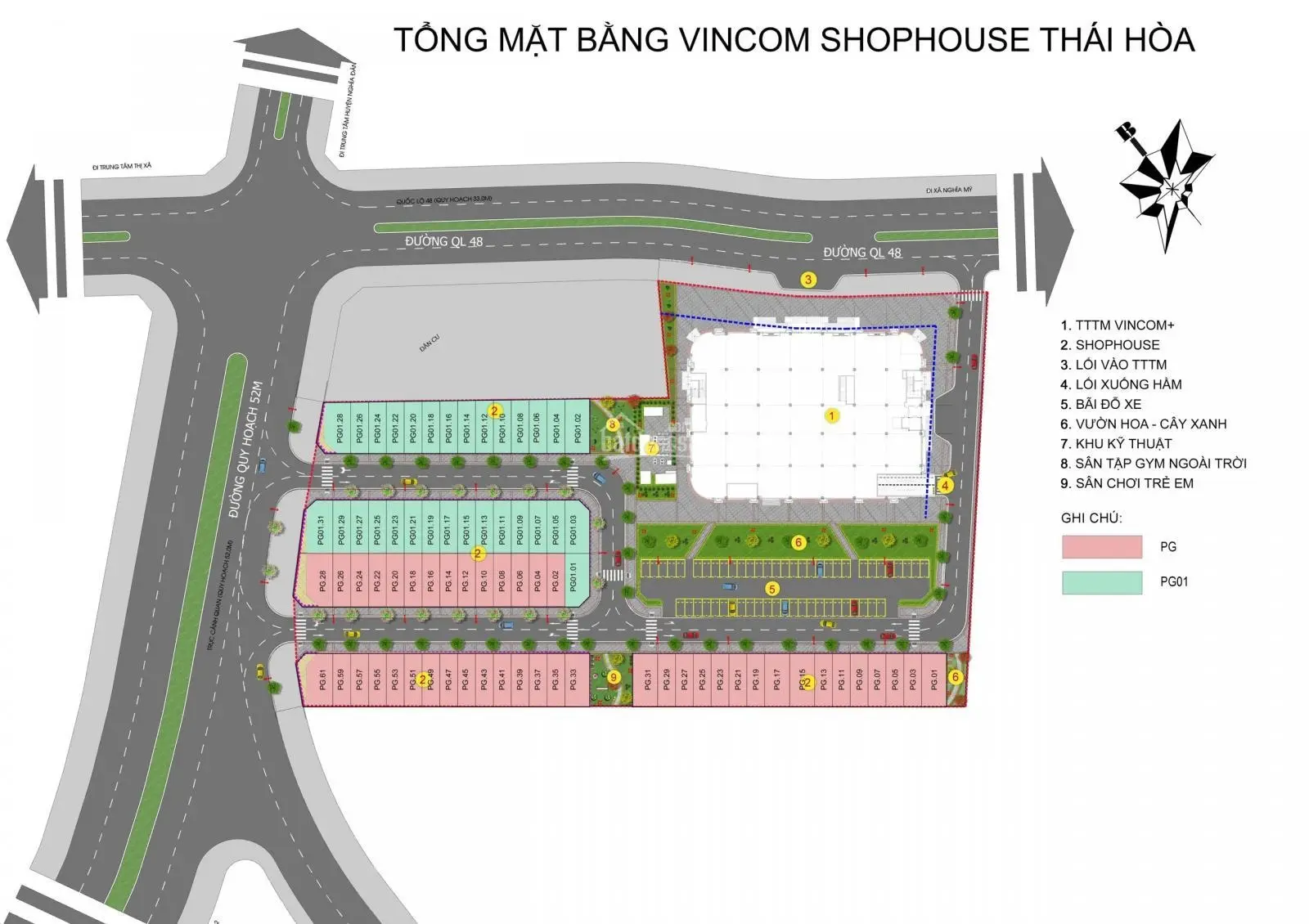 Giá bán nhà phố thương mại Vincom shophouse Thái Hòa. Giá đầu tư tốt nhất Việt Nam tháng T7.2024