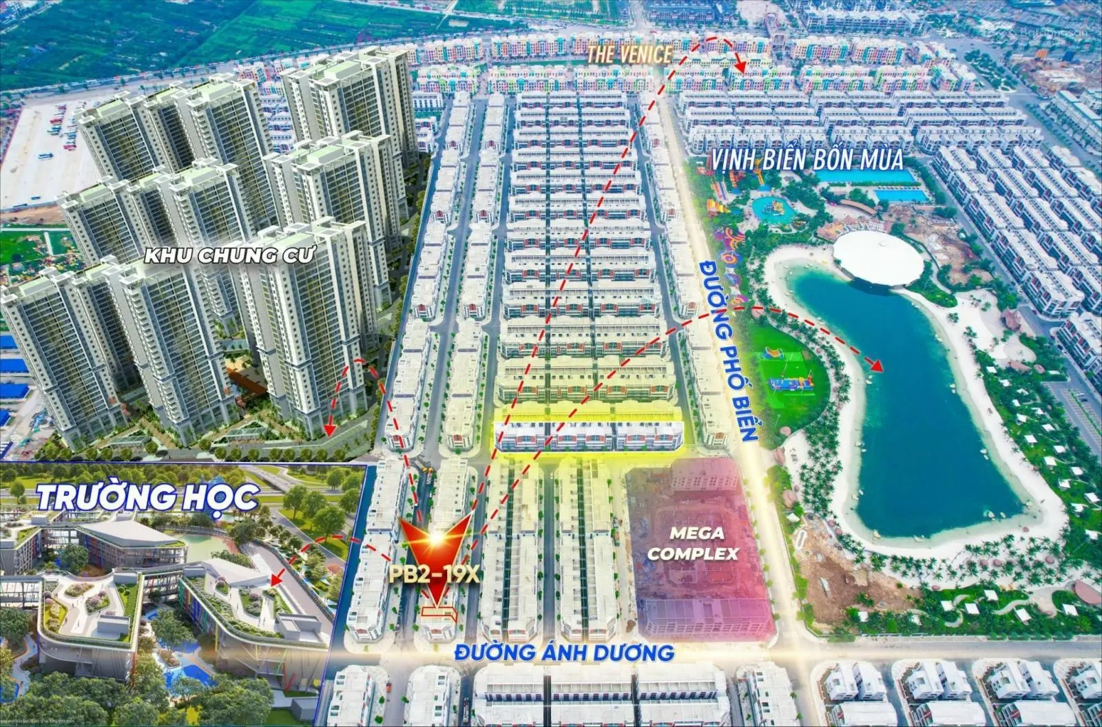 Cực hot căn Phố Biển 2 mặt DT 100m2 đường 20m siêu phẩm cực hot tại Vinhomes Ocean Park