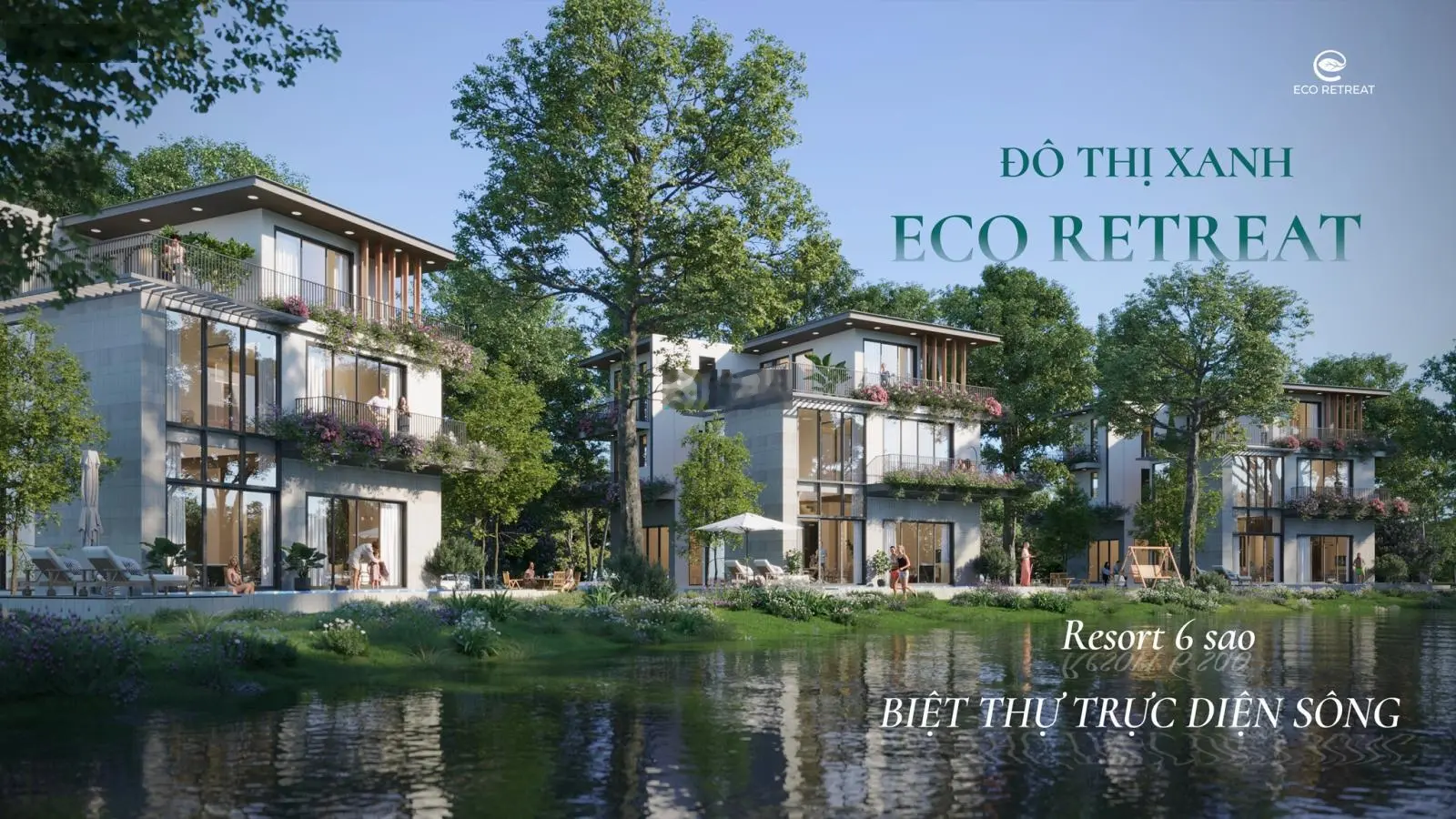 Nhận booking giai đoạn 1 nhà phố, biệt thự eco retreatlong an